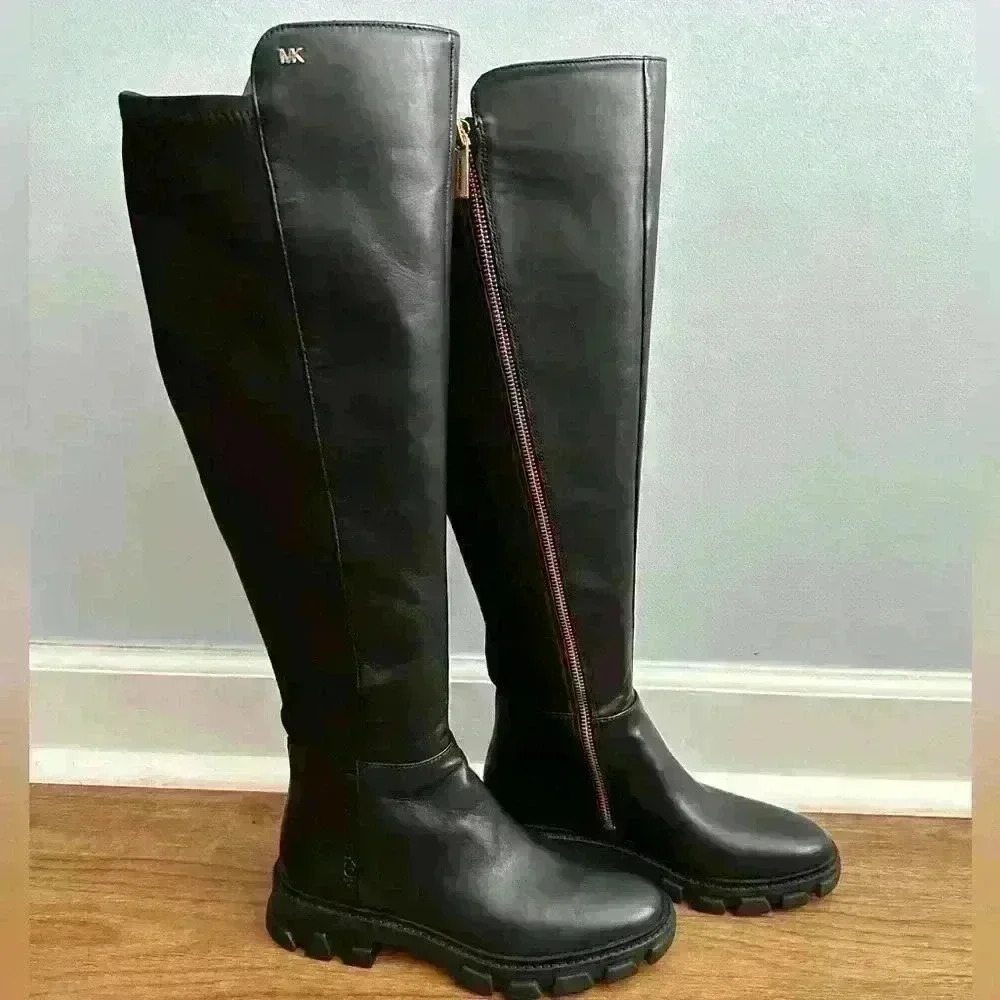 Michael Kors Ridley Leather Boot - Picture 3 of 5